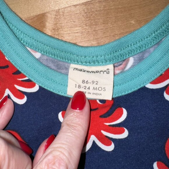 Maxomorra Outfit Bundle Tank Tops And Shorts Octopus And Cats Size 86/92 - Picture 4 of 5